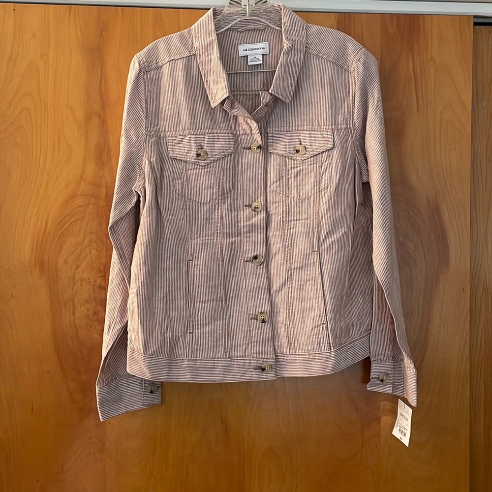 Liz Claiborne Linen Button-up, Medium